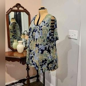 NEW 3X Open Sleeve Blouse
